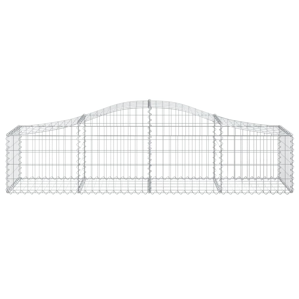 vidaXL Paniers à gabions arqués 50 pcs 200x50x40/60 cm fer galvanisé