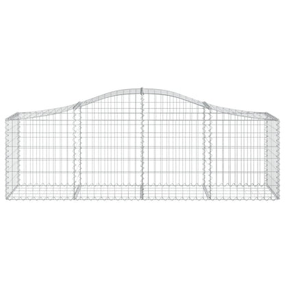 vidaXL Paniers à gabions arqués 15 pcs 200x50x60/80 cm fer galvanisé