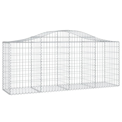 vidaXL Paniers à gabions arqués 18 pcs 200x50x80/100 cm Fer galvanisé