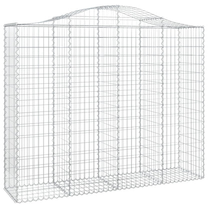 vidaXL Paniers à gabions arqués 8 pcs 200x50x160/180 cm Fer galvanisé