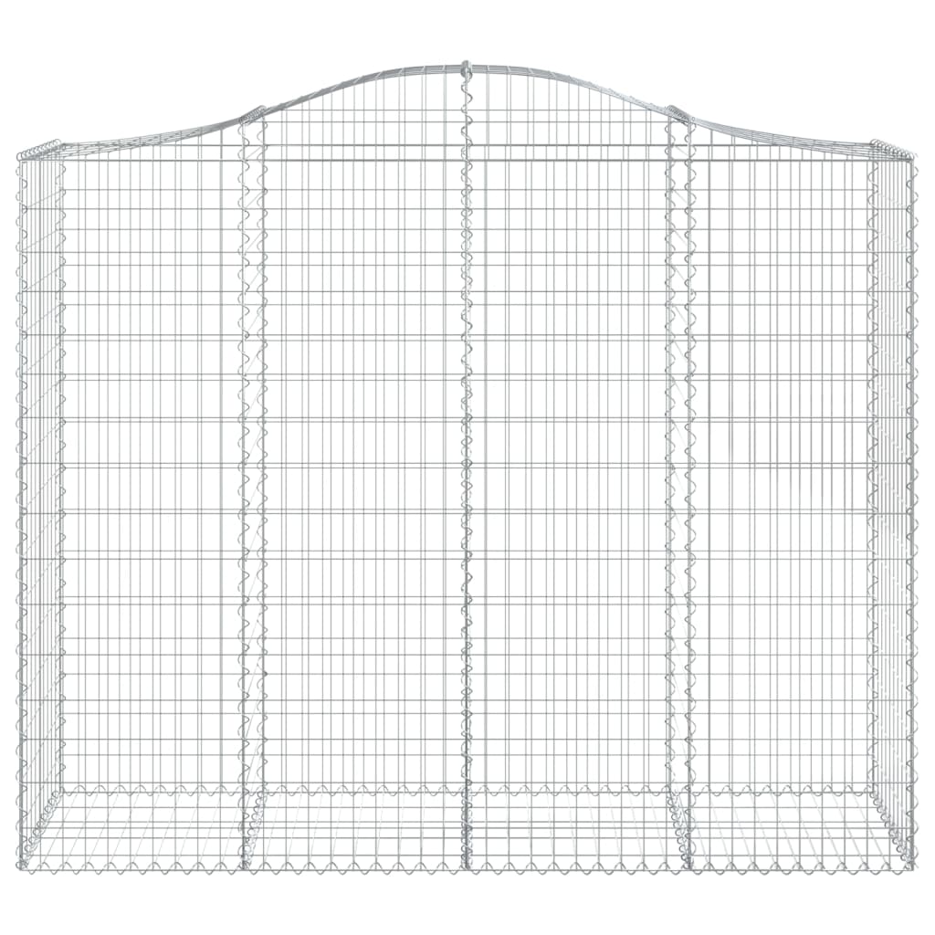 vidaXL Paniers à gabions arqués 8 pcs 200x50x160/180 cm Fer galvanisé
