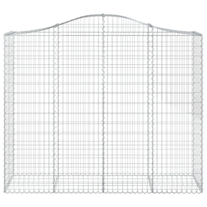 vidaXL Paniers à gabions arqués 8 pcs 200x50x160/180 cm Fer galvanisé