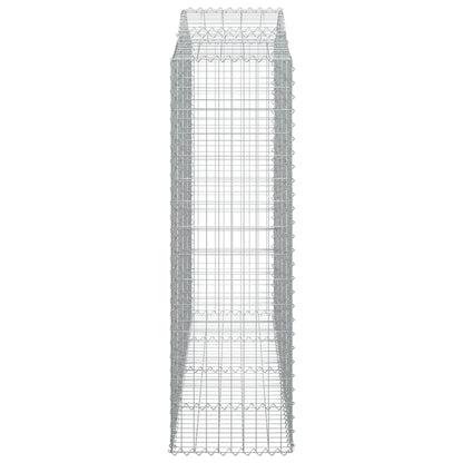vidaXL Paniers à gabions arqués 8 pcs 200x50x160/180 cm Fer galvanisé