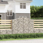 vidaXL Paniers à gabions arqués 8 pcs 200x50x160/180 cm Fer galvanisé