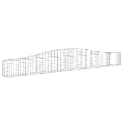 vidaXL Paniers à gabions arqués 8 pcs 400x30x40/60 cm Fer galvanisé