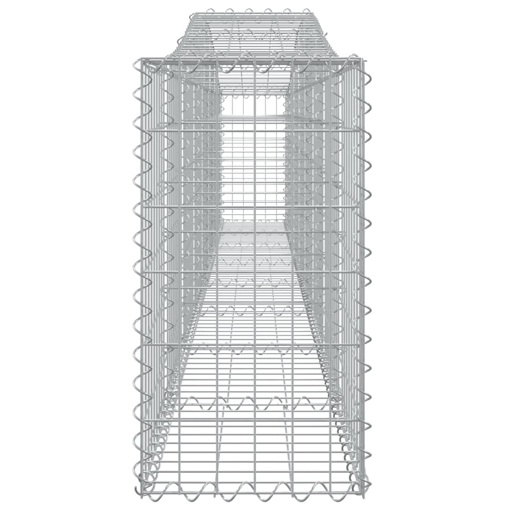 vidaXL Paniers à gabions arqués 6 pcs 400x30x60/80 cm Fer galvanisé