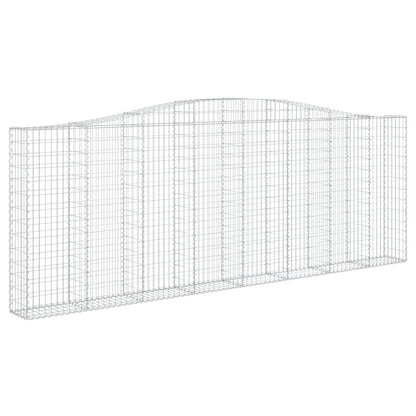 vidaXL Paniers à gabions arqués 4 pcs 400x30x140/160 cm Fer galvanisé