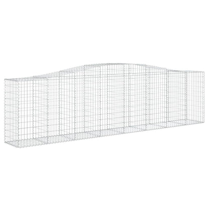 vidaXL Paniers à gabions arqués 7 pcs 400x50x100/120 cm Fer galvanisé