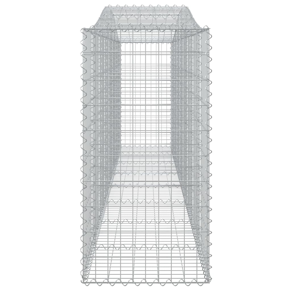 vidaXL Paniers à gabions arqués 7 pcs 400x50x100/120 cm Fer galvanisé