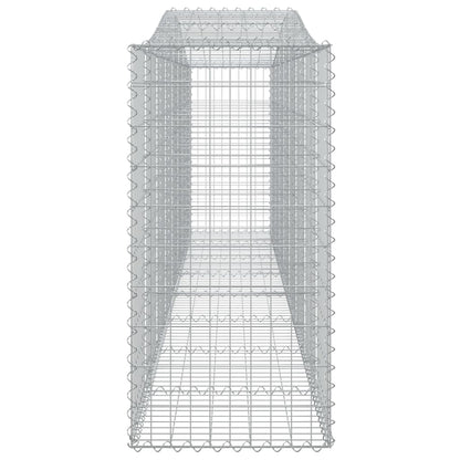vidaXL Paniers à gabions arqués 7 pcs 400x50x100/120 cm Fer galvanisé