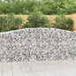 vidaXL Paniers à gabions arqués 7 pcs 400x50x100/120 cm Fer galvanisé