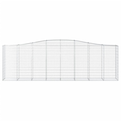 vidaXL Paniers à gabions arqués 5 pcs 400x50x120/140 cm Fer galvanisé