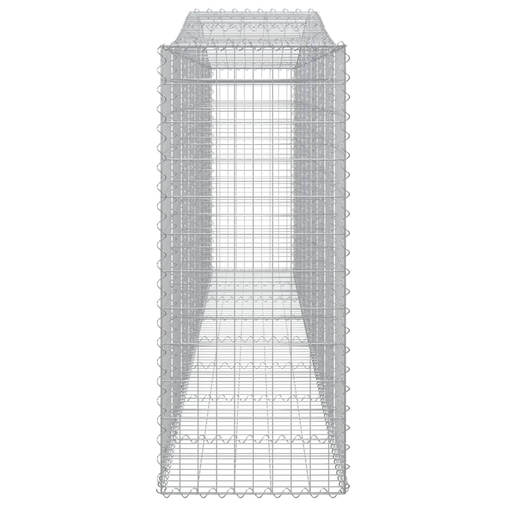vidaXL Paniers à gabions arqués 10 pcs 400x50x120/140 cm Fer galvanisé
