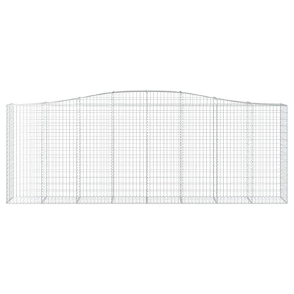 vidaXL Paniers à gabions arqués 8 pcs 400x50x140/160 cm Fer galvanisé