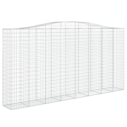 vidaXL Paniers à gabions arqués 5 pcs 400x50x200/220 cm Fer galvanisé