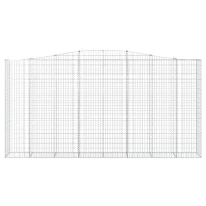 vidaXL Paniers à gabions arqués 5 pcs 400x50x200/220 cm Fer galvanisé