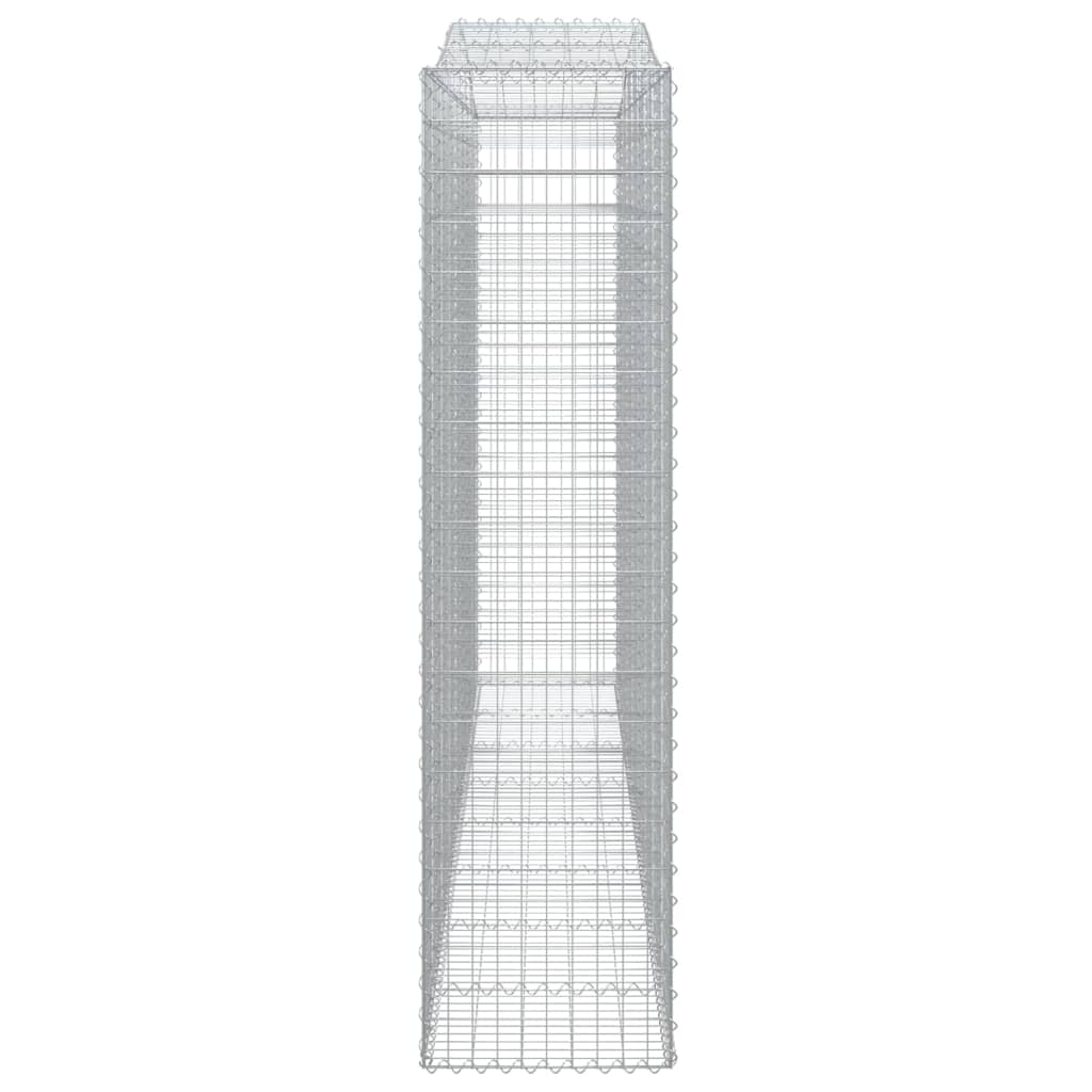 vidaXL Paniers à gabions arqués 5 pcs 400x50x200/220 cm Fer galvanisé