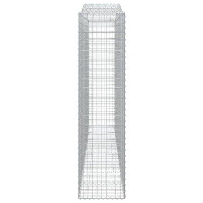 vidaXL Paniers à gabions arqués 5 pcs 400x50x200/220 cm Fer galvanisé
