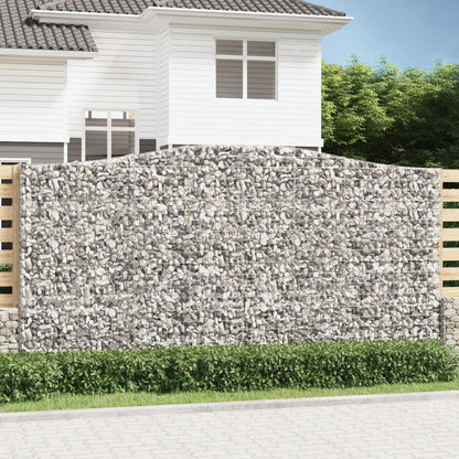 vidaXL Paniers à gabions arqués 5 pcs 400x50x200/220 cm Fer galvanisé