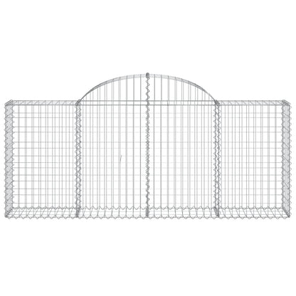 vidaXL Paniers à gabions arqués 11 pcs 200x30x80/100 cm Fer galvanisé