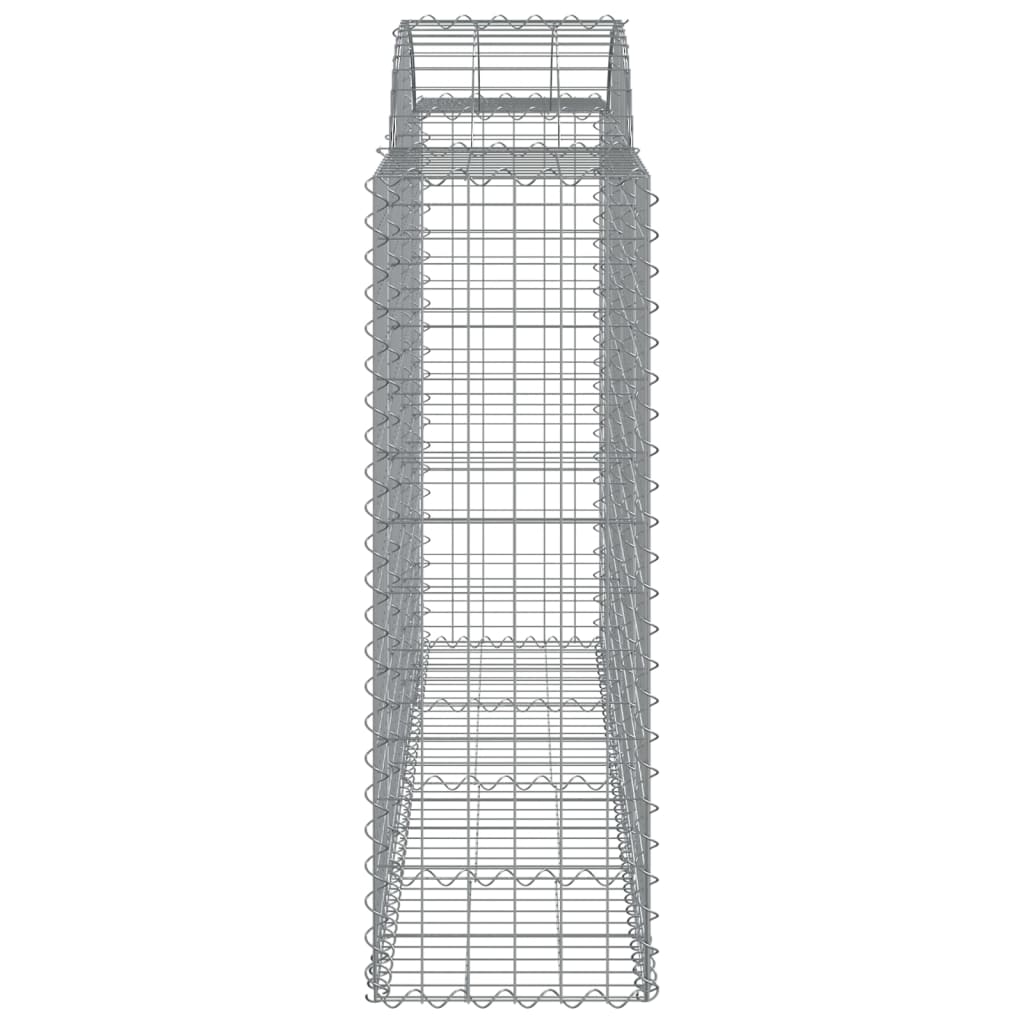 vidaXL Paniers à gabions arqués 20 pcs 200x50x120/140 cm Fer galvanisé