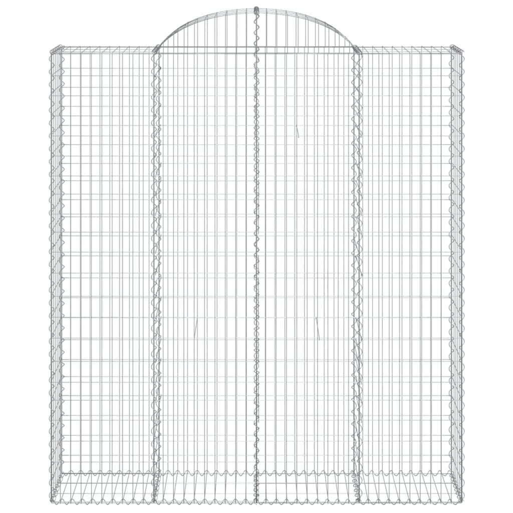 vidaXL Paniers à gabions arqués 6 pcs 200x50x220/240 cm Fer galvanisé