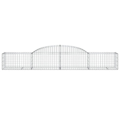vidaXL Paniers à gabions arqués 6 pcs 300x50x40/60 cm fer galvanisé