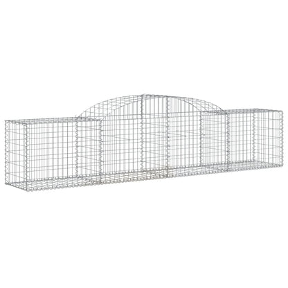 vidaXL Paniers à gabions arqués 20 pcs 300x50x60/80 cm fer galvanisé