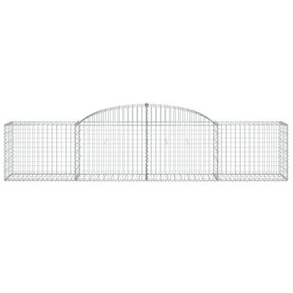 vidaXL Paniers à gabions arqués 30 pcs 300x50x60/80 cm fer galvanisé