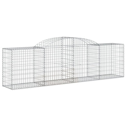 vidaXL Paniers à gabions arqués 30 pcs 300x50x80/100 cm fer galvanisé