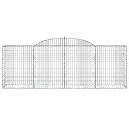 vidaXL Paniers à gabions arqués 15 pcs 300x50x100/120 cm fer galvanisé