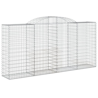 vidaXL Paniers à gabions arqués 13 pcs 300x50x140/160 cm fer galvanisé