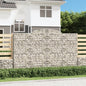 vidaXL Paniers à gabions arqués 5 pcs 300x50x180/200 cm fer galvanisé