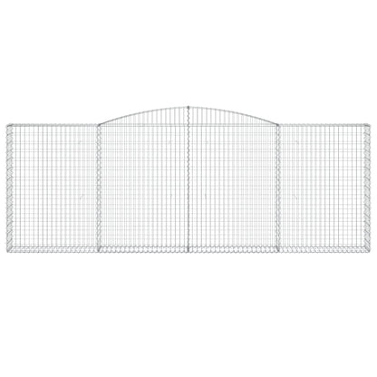 vidaXL Paniers à gabions arqués 6 pcs 400x30x140/160 cm Fer galvanisé