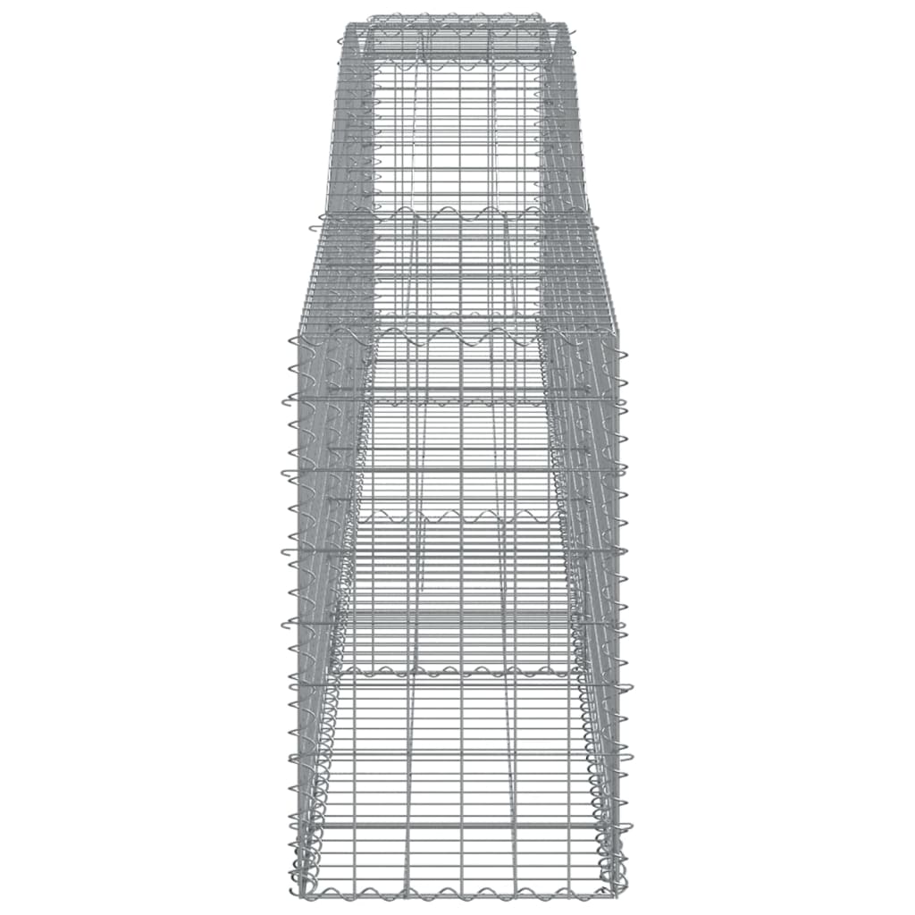 vidaXL Paniers à gabions arqués 5 pcs 400x50x80/100 cm Fer galvanisé