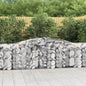 vidaXL Paniers à gabions arqués 5 pcs 400x50x80/100 cm Fer galvanisé