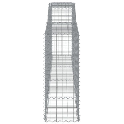 vidaXL Paniers à gabions arqués 20 pcs 400x50x120/140 cm Fer galvanisé