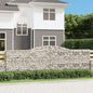 vidaXL Paniers à gabions arqués 20 pcs 400x50x120/140 cm Fer galvanisé