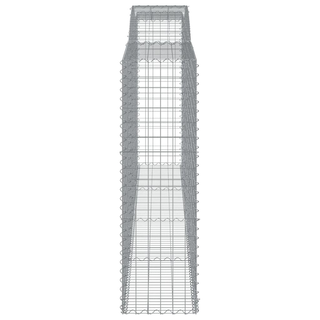 vidaXL Paniers à gabions arqués 8 pcs 400x50x160/180 cm fer galvanisé