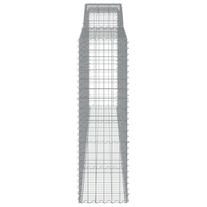 vidaXL Paniers à gabions arqués 8 pcs 400x50x160/180 cm fer galvanisé