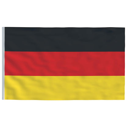 vidaXL Drapeau de l'Allemagne et mât 5,55 m Aluminium