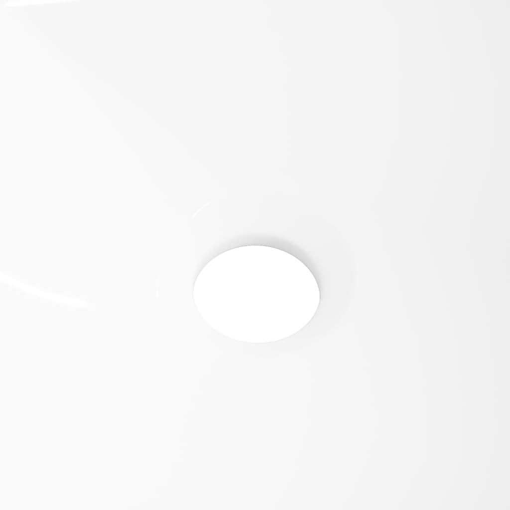 vidaXL Lavabo blanc 36x15 cm céramique rond