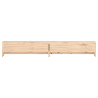 vidaXL Support pour moniteur 100x27x15 cm Bois de pin solide