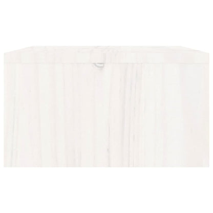 vidaXL Support de moniteur Blanc 100x27x15 cm Bois de pin solide