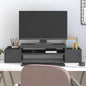 vidaXL Support de moniteur Gris 70x27,5x15 cm Bois de pin solide