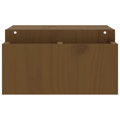 vidaXL Support de moniteur Marron miel 70x27,5x15cm Bois de pin solide