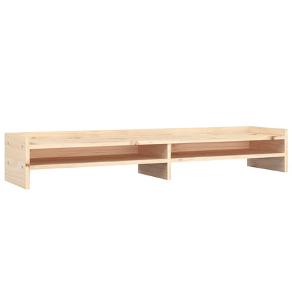 vidaXL Support pour moniteur 100x24x16 cm Bois de pin solide