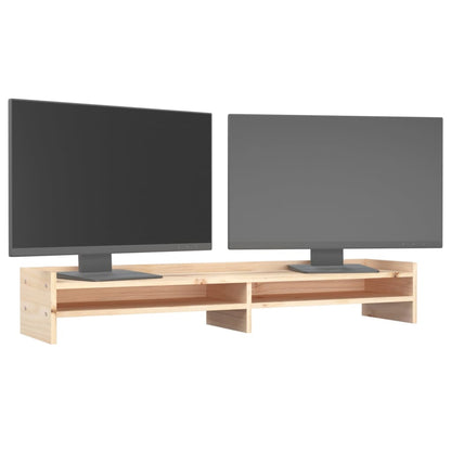 vidaXL Support pour moniteur 100x24x16 cm Bois de pin solide
