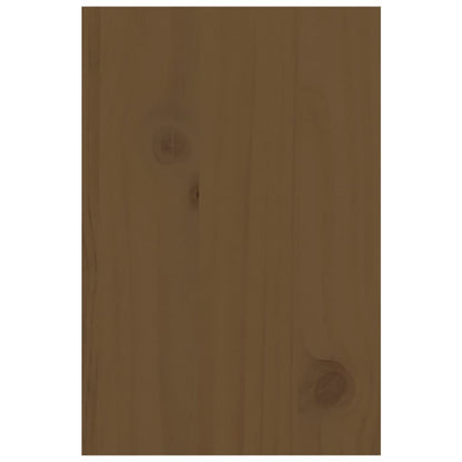 vidaXL Support de moniteur Marron miel 81x20x30 cm Bois de pin solide