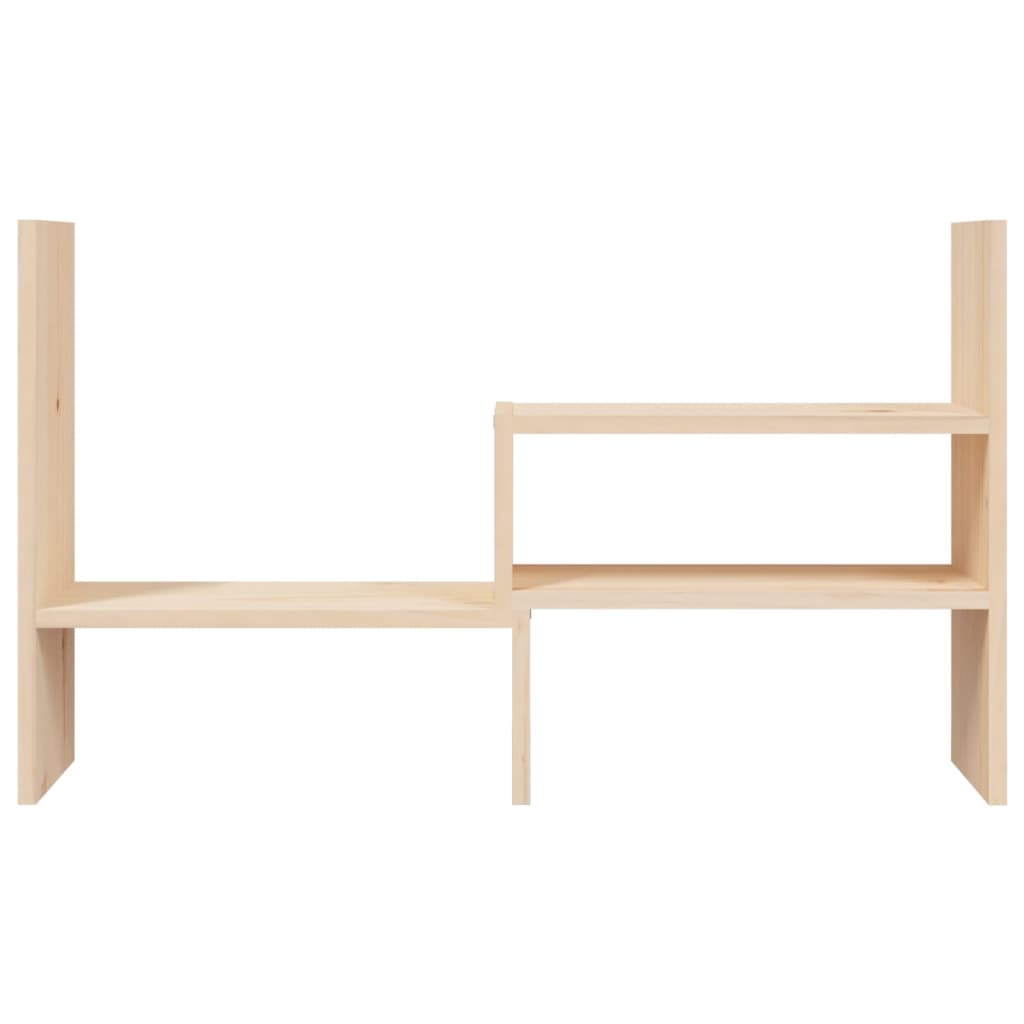 vidaXL Support pour moniteur (39-72)x17x43 cm Bois de pin solide